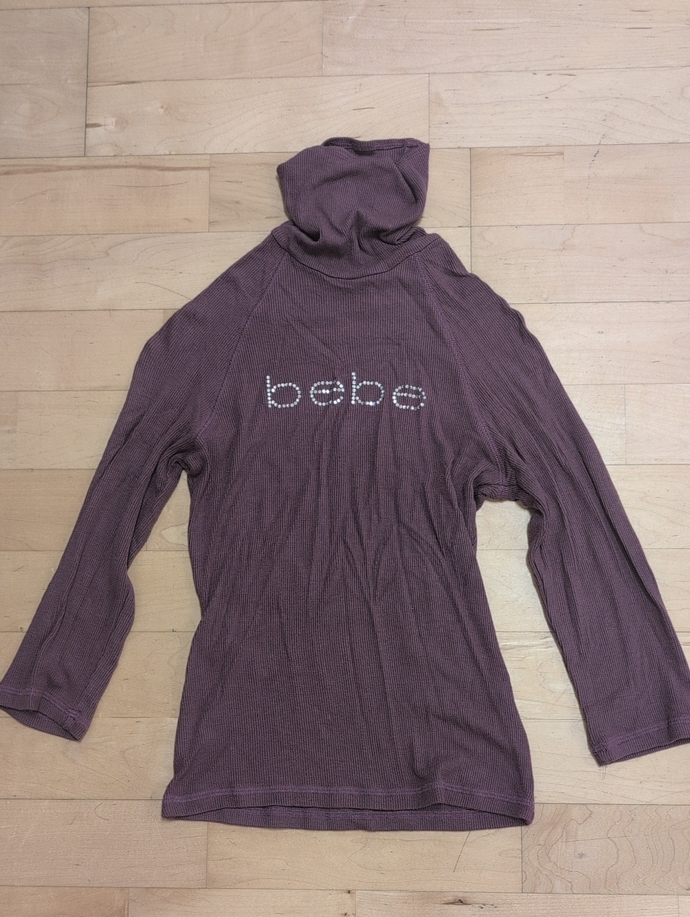 bebe Turtleneck Sweater Dusty Purple Size Small